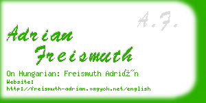 adrian freismuth business card